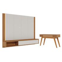 Conjunto Buffet e Painel Tv Iris Off White Matte Freijo Conjunto Buffet e Painel Tv Iris Off White Matte Freijo