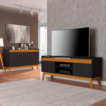 Conjunto Buffet e Rack Para Tv 50 Polegadas Ripado 136cm Conjunto Buffet e Rack Para Tv 50 Polegadas Ripado 136cm
