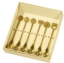 Conjunto bugatti 6 colheres lucky charm gold 24kt dr050a086