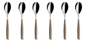Conjunto bugatti 6 colheres moka cafe glamour tabaco glta-02108