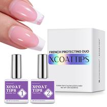 Conjunto Builder Gel e Top Coat btartboxnails XCOATTIPS French Conjunto Builder Gel e Top Coat btartboxnails XCOATTIPS French