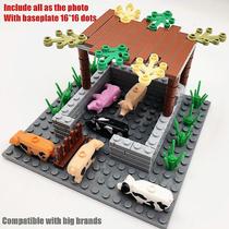 Conjunto Building Blocks City Farm com animais para crianças de 7 a 12 anos