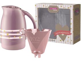 Conjunto Bule Térmico Garrafa 700ml + Suporte Filtro De Café 102