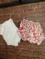 Conjunto Bunda Rica Bebê Infantil Luxo Tapa Fraldas Baby