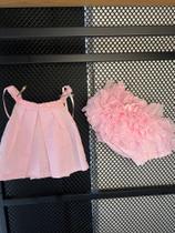 Conjunto Bunda Rica Bebê Infantil Tapa Fraldas Luxo Baby