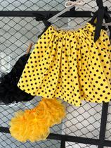 Conjunto Bunda Rica Bebê Infantil Tapa Fraldas Luxo Kit 3 peças
