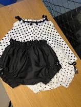 Conjunto Bunda Rica Bebê Luxo Kit 3 peças Infantil Tapa Fralda Algodão Baby