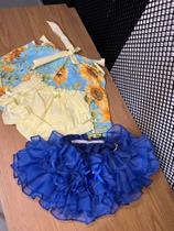 Conjunto Bunda Rica Bebê Luxo Kit 3 peças Infantil Tapa Fralda Algodão Baby