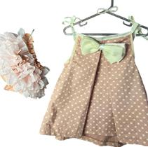 Conjunto Bunda Rica Bebê Menina com Babados Luxo