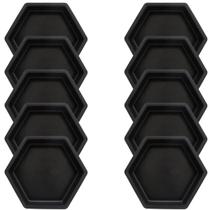 Conjunto c 10 Formas Plasticas p Sextavada Lisa Piso de Concreto 25x25x6 Piso Calçada Rua Caminho Jardim