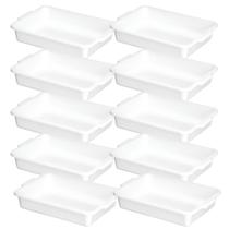 Conjunto c/10 un Caixa Organizadora Topa Tudo Resistente 4 Litros Branca