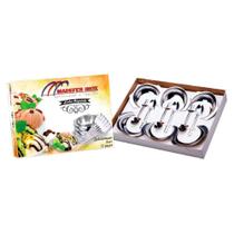 Conjunto c/12 Pcs Inox P/ Sobremesa - Madefer Conjunto c/12 Pcs Inox P/ Sobremesa - Madefer