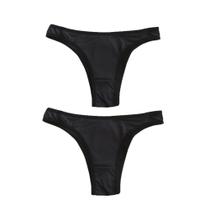 Conjunto c/2 calcinha b+ k2033cs - preto / preto - gg