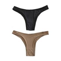 Conjunto c/2 calcinha b+ k2033cs - preto / sand - g
