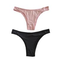 Conjunto c/2 calcinha b+ k2033cs - rosa / preto - gg