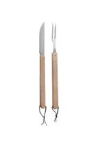 Conjunto c/ 2 peças faca e garfo p/ churrasco - brinox
