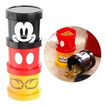 Conjunto C/ 2 Potes Redondos Empilháveis Mickey Mouse