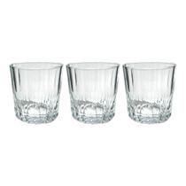 Conjunto C/3 Copos Baixos Dara Em Vidro Para Servi 300ml Conjunto C/3 Copos Baixos Dara Em Vidro Para Servi 300ml