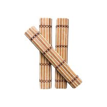 Conjunto C/3 Peças Esteira Caminho De Bambu Para Mesa - NOVA OPÇÃO