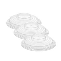 Conjunto c/3 Tampas Protetora de Alimentos Para Micro-Ondas Transparente Conjunto c/3 Tampas Protetora de Alimentos Para Micro-Ondas Transparente