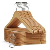 Conjunto C/ 30 Cabides De Alta Qualidade Madeira Resistente