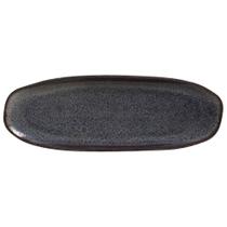 CONJUNTO C/ 4 TRAVESSAS OVAL RASA GRANDE ORGÂNICO TITANIUM 36x13 cm