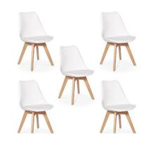 Conjunto C/5 Cadeiras Charles Eames Leda Saariem Design Wood