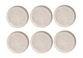 CONJUNTO C/ 6 PRATOS RASO LATTE Ø 27,5 cm - Porto Brasil Cerâmica