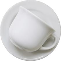 Conjunto C/ 6 Xícaras De Chá Biona Donna Branco Cerâmica C/ Pires 200ml Oxford