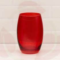 Conjunto c/ 8 Copos Vidro California 450ml Grande Vermelho