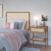 Conjunto Cabeceira 90cm e Mesa de Cabeceira Hanover/Dourado Conjunto Cabeceira 90cm e Mesa de Cabeceira Hanover/Dourado