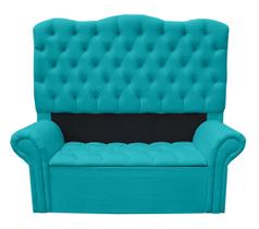 Conjunto Cabeceira E Recamier Agnes Para Cama Box Casal Queen 1.58 - Suede