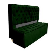 Conjunto Cabeceira + Recamier Baú Imperial Para Cama Box Casal Padrão 1.38 - Suede - Sv Decor
