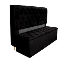 Conjunto Cabeceira + Recamier Baú Imperial Para Cama Box Casal Queen - Suede - Sv Decor