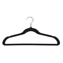 Conjunto Cabide 15 Peças Aveludado Preto 44 Cm Conjunto Cabide 15 Peças Aveludado Preto 44 Cm