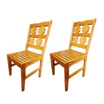 Conjunto Cadeira Sala De Jantar Madeira Maciça Cozinha Kit 2
