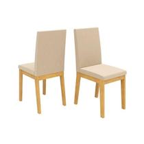 Conjunto cadeira suzy (02 und) cedro/veludo creme - dj Conjunto cadeira suzy (02 und) cedro/veludo creme - dj