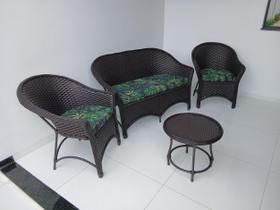 Conjunto Cadeiras Área Externa Jardim Interna Varanda Sacadas em Fibra Sintética cor Tabaco Conjunto Cadeiras Área Externa Jardim Interna Varanda Sacadas em Fibra Sintética cor Tabaco