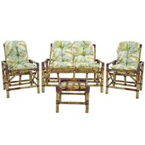 Conjunto Cadeiras de Bambu + Mesa Para Sala e Área Externa T10 Conjunto Cadeiras de Bambu + Mesa Para Sala e Área Externa T10