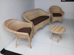 Conjunto Cadeiras Jardim Área Externa Interna Varanda Sacadas em Fibra Sintética Palha Natural Conjunto Cadeiras Jardim Área Externa Interna Varanda Sacadas em Fibra Sintética Palha Natural