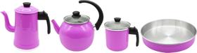 Conjunto Café 4 Peças Rosa