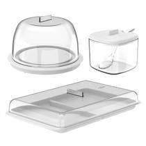 Conjunto Café da Manhã Break com 3 Peças Branco - Ou