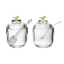 Conjunto Café Da Manhã Meleira Porta Mel + Açucareiro Açúcar