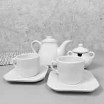 Conjunto Café Provençal 4 Peças Branco Conjunto Café Provençal 4 Peças Branco