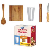 Conjunto Caipirinha 5 Pcs Bamboo - Mor
