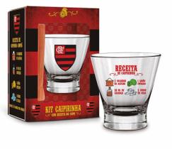 Conjunto caipirinha copo+socador - flamengo - Brasfoot Conjunto caipirinha copo+socador - flamengo - Brasfoot