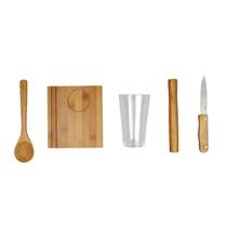 Conjunto Caipirinha Mor 5 Peças Bamboo Conjunto Caipirinha Mor 5 Peças Bamboo