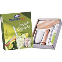 Conjunto Caipirinha Relax Com 5 Peças Madefer Inox