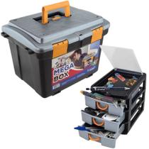 Conjunto Caixa Organizadora Mega Box 2040 + Organizador 7080