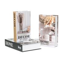 Conjunto Caixa Porta Objetos/Livro Decorativa Luxo - Detalhe